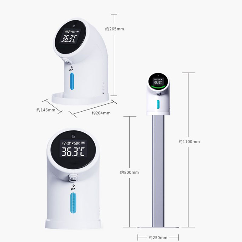 Απολυμαντικό χεριών Auto Dispenser με Θερμόμετρο IR καρπού